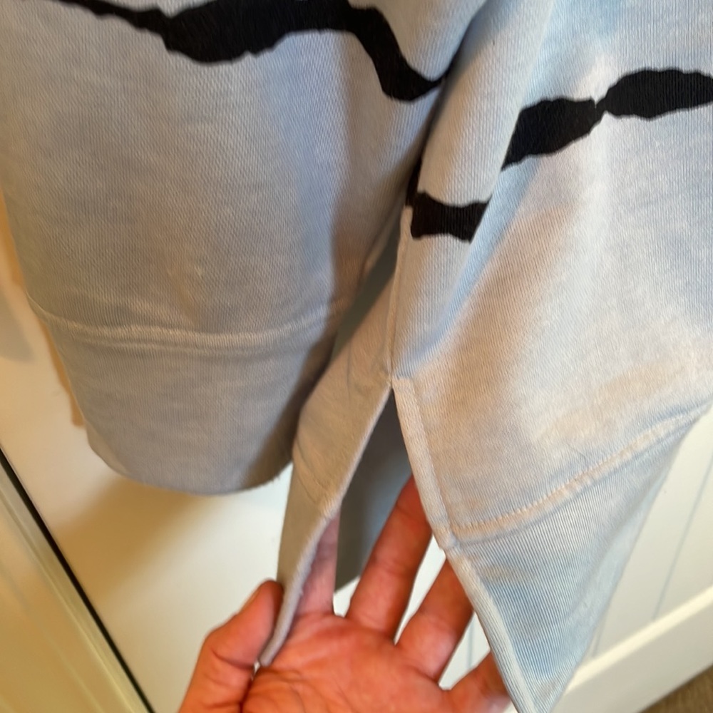 Unbranded blue with black stripes Hoodie - Picture 4 of 5